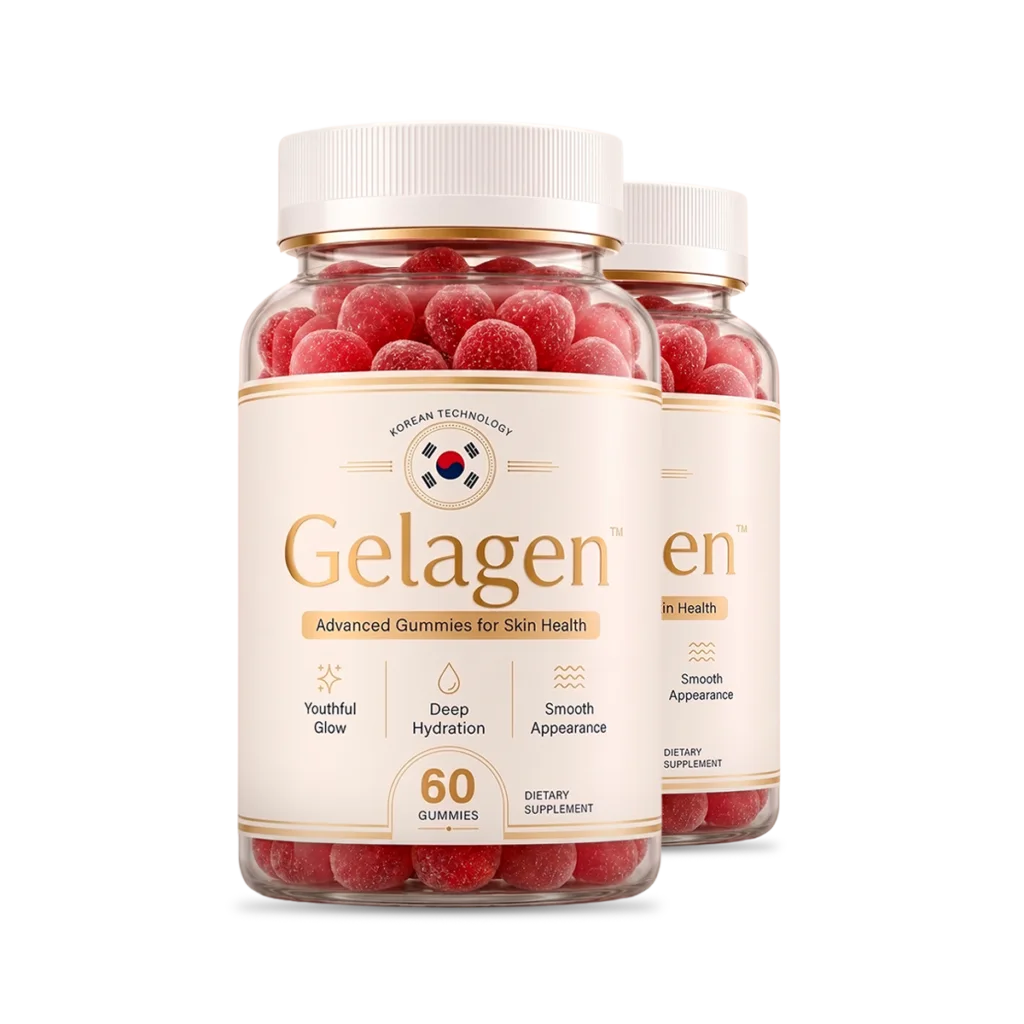 Gelagen gummy supplement bottle